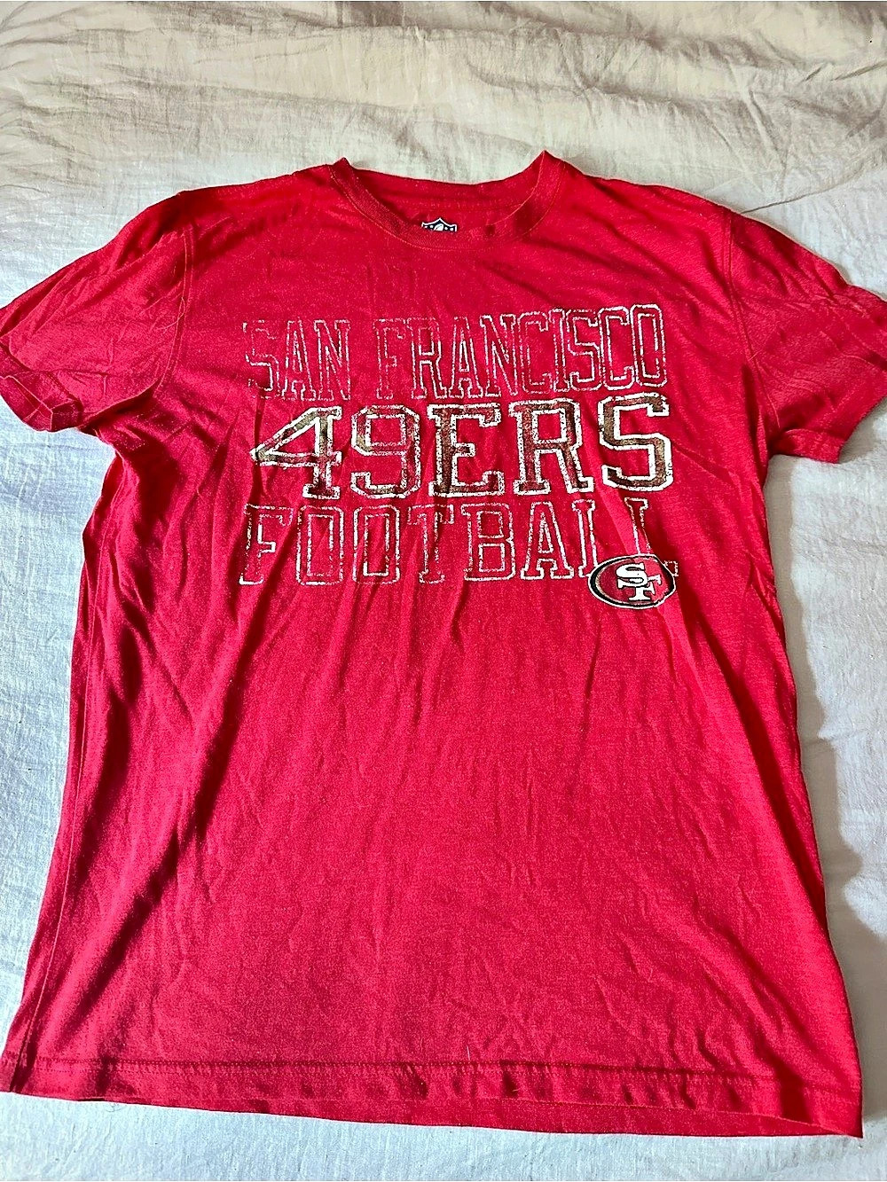 Men’s NFL 49ers Football Tee in Red XL